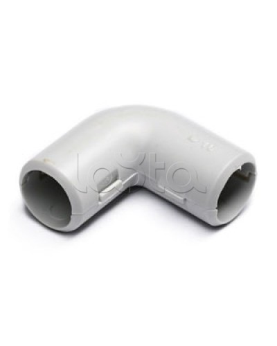 Угол 90° (из двух частей) для труб D32 мм, без галогена Экопласт 41232HF в Стерлитамаке Аксессуары для труб (ОКЛ) Экопласт Pintop.ru