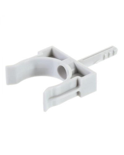 Держатель с дюбелем без шурупа D32мм (черный) Экопласт (41432BL) в Стерлитамаке Аксессуары для кабель-канала Pintop.ru