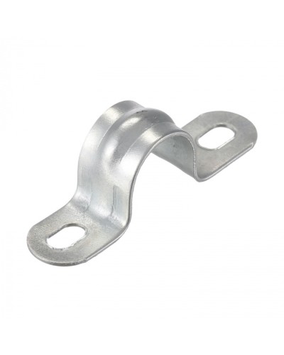 Скоба оцинк. с двумя отверстиями, для трубы D14мм(5шт) Экопласт (43614-5) - Скоба оцинкованная с двумя отверстиями, для трубы D14мм(5шт) Экопласт в Стерлитамаке Держатели, клипсы, скобы Pintop.ru