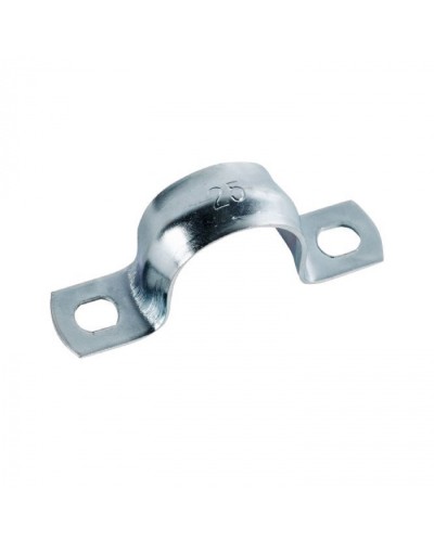 Скоба оцинк. с двумя отверстиями, для трубы D25мм (5шт) Экопласт (43625-5) - Скоба оцинкованная с двумя отверстиями, для трубы D25мм (5шт) Экопласт в Стерлитамаке Держатели, клипсы, скобы Pintop.ru