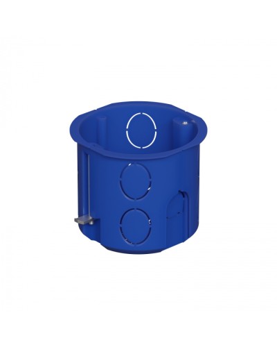 Коробка установочная для г/к D68x62мм с металл. лапками, без галогена, цвет синий IP20 Экопласт (44665HF) в Стерлитамаке Распределительные коробки Pintop.ru