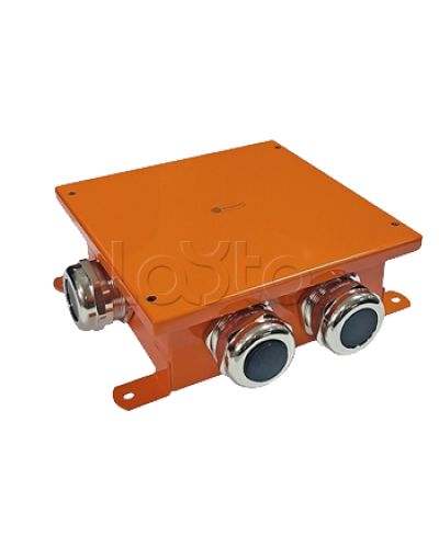 SMB120 Коробка металлическая, огн. E-110,о/п 120х120х60, 4 метал. гермоввода, IP66, 6P, (2,5-16 мм2), цвет оранж. Экопласт (56434) в Стерлитамаке Распределительные коробки Pintop.ru