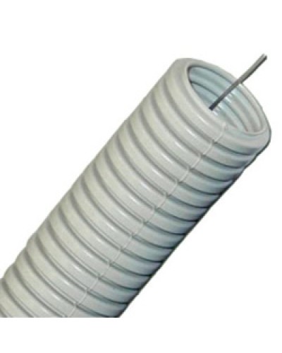 Труба гофрированная ПП тяжелая диам 32 мм, с зондом, без галогена, трудногорючая Экопласт 61132HFR в Стерлитамаке Труба (ОКЛ) Экопласт Pintop.ru