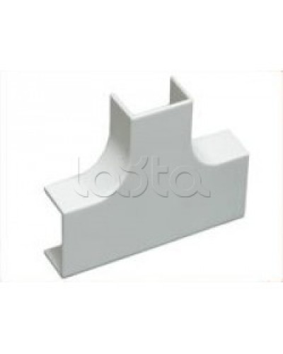 Угол Т-образный плавный стандарт TIA 20x12,5 мм Экопласт 72414R в Стерлитамаке Аксессуары для кабель-канала Pintop.ru