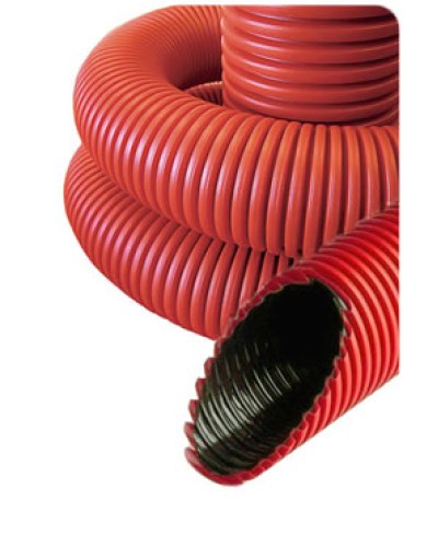 NR040 Гофрированные трубы для прокладки кабеля под землей с протяжкой D40мм (внешн.) (801040) в Стерлитамаке Труба гофрированная Pintop.ru