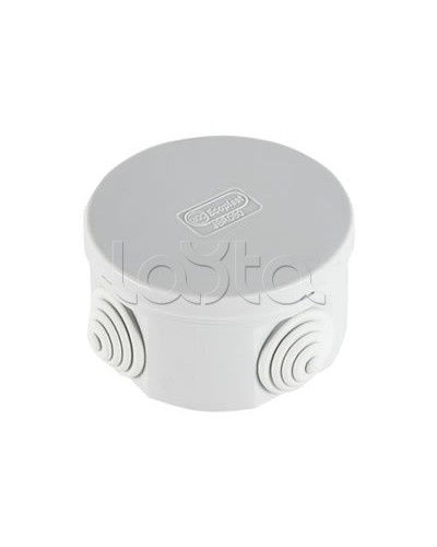 Экопласт JBR080 Коробка распред. о/п, D=80х40мм 4 вых., IP44 чёрный в Стерлитамаке Распределительные коробки Pintop.ru