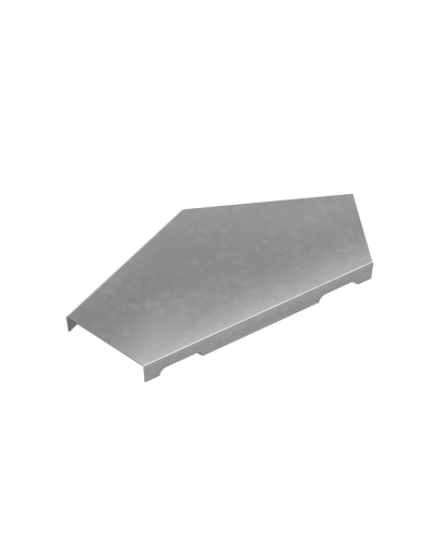 Крышка горизонтального угла 45 гр. 50 мм ПЛЮС INOX304 КМ-Профиль (KGLplus45-50 INOX304) в Стерлитамаке Аксессуары для лотков Pintop.ru