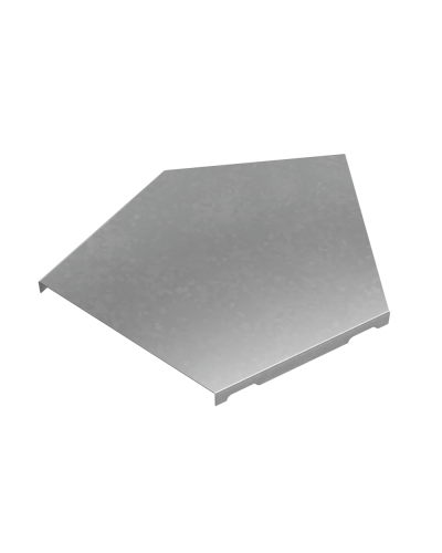 Крышка горизонтального угла 45 гр. 150 мм ПЛЮС HD КМ-Профиль (KGLplus45-150 HD) в Стерлитамаке Аксессуары для лотков Pintop.ru