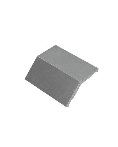 Крышка внешнего вертикального угла 45 гр. 200 мм ПЛЮС HD КМ-Профиль (KVLplus45-200 HD) в Стерлитамаке Аксессуары для лотков Pintop.ru