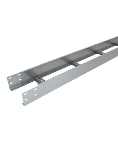 Лоток лестничный 100х100х1,2 L2500 мм Быстрый монтаж КМ-Профиль (LLS100-100-1.2-2500) в Стерлитамаке Кабельные лотки Pintop.ru