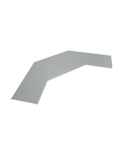 Крышка лестничного горизонтального угла 90 гр. 400 мм INOX304 КМ-Профиль (KLGL90-400 INOX304) в Стерлитамаке Аксессуары для лотков Pintop.ru