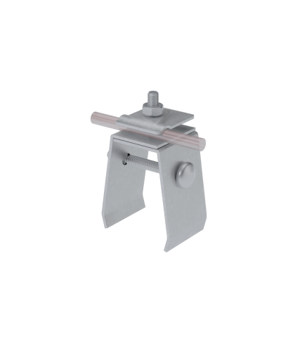 Универсальный фальцевый держатель H70 мм для прутка Ø 5-10 мм HD КМ-профиль (UFD-H70-D5-10 HD) в Стерлитамаке Монтажные материалы Pintop.ru