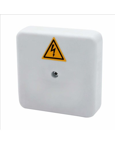 Коробка распределительная огнестойкая КРОПС-П0, IP41, габаритные размеры 75х75х20 мм, для кабелей сечением до 4 мм2, 2 клеммы КМ-Профиль (FRJB-KM-P0-4-02-КРОПС-IP41) в Стерлитамаке Распределительные коробки Pintop.ru