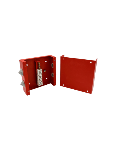 Коробка распределительная огнестойкая КРОПС, IP41, габаритные размеры 130х130х40 мм, для кабелей сечением до 2,5 мм2, 8 клемм КМ-Профиль (FRJB-KM-ST2-2.5-08-КРОПС-IP41) в Стерлитамаке Распределительные коробки Pintop.ru