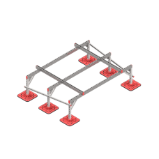 Опорная конструкция для установки оборудования TECHNORAPTOR FOOT 2000х1500 тип 1 КМ-профиль (KM-TR-F-SSEI-2000-1500-1)