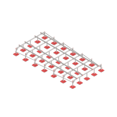 Опорная конструкция для установки оборудования TECHNORAPTOR FOOT 3000х6000 тип 2 HD КМ-профиль (KM-TR-F-SSEI-3000-6000-2 HD)