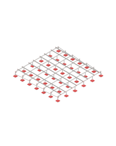 Опорная конструкция для установки оборудования TECHNORAPTOR FOOT 6000х6000 КМ-профиль (KM-TR-F-SSEI-6000-6000) в Стерлитамаке Системы видеонаблюдения Pintop.ru