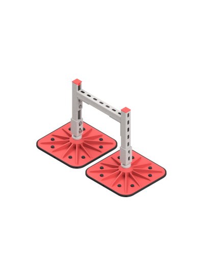 Опорная конструкция для горизонтальных прямоугольных воздуховодов и металлических лотков кабеленесущих систем TECHNORAPTOR FOOT 350х500 HD КМ-профиль (KM-TR-F-SSHRAD-350-500 HD) в Стерлитамаке Системы видеонаблюдения Pintop.ru