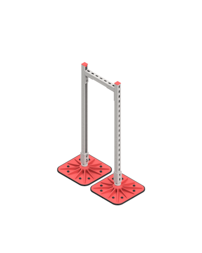 Опорная конструкция для горизонтальных прямоугольных воздуховодов и металлических лотков кабеленесущих систем TECHNORAPTOR FOOT 350х1000 HD КМ-профиль (KM-TR-F-SSHRAD-350-1000 HD) в Стерлитамаке Системы видеонаблюдения Pintop.ru