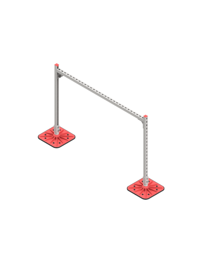 Опорная конструкция для горизонтальных прямоугольных воздуховодов и металлических лотков кабеленесущих систем TECHNORAPTOR FOOT 1500х1000 HD КМ-профиль (KM-TR-F-SSHRAD-1500-1000 HD) в Стерлитамаке Системы видеонаблюдения Pintop.ru