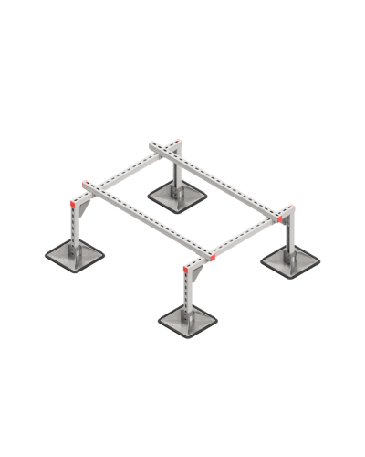 Опорная конструкция для установки оборудования TECHNORAPTOR STEELFOOT 1000х1200 КМ-профиль (KM-TR-STF-SSEI-1000-1200) в Стерлитамаке Системы видеонаблюдения Pintop.ru