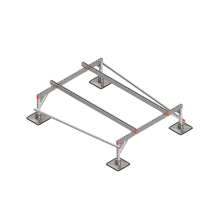 Опорная конструкция для установки оборудования TECHNORAPTOR STEELFOOT 1500х2000 тип 1 КМ-профиль (KM-TR-STF-SSEI-1500-2000-1)