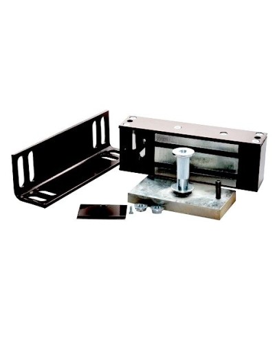 Замок электромагнитный Олевс М2-400 с уголком черный в Стерлитамаке Электромагнитные замки Pintop.ru