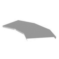 Крышка угла горизонтального 45° 200х15 (0,7) для лестничного лотка ПожТехКабель (650-401)