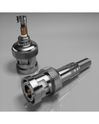 Разъем штекер BNC под винт с пружиной в металлическом корпусе ПожТехКабель PTK-Accessories в Стерлитамаке Коннекторы Pintop.ru