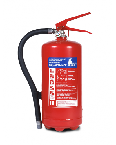 Огнетушитель ПОЖТЕХНИКА ОП-4(з) МИГ Е (3А, 70В, С, Е) в Стерлитамаке Огнетушители Pintop.ru
