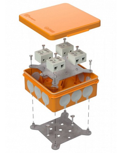Коробка огнестойкая для о/п двухкомпонентная 60-0303-FR10.0-8 Е15-Е120 100х100х40 Промрукав (60-0303-FR10.0-8) в Стерлитамаке Огнестойкие кабельные линии Pintop.ru