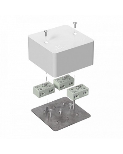 Коробка огнестойкая разветвительная для кабель-канала 40-0460-FR6.0-4-6-Р Е15-Е60 85х85х45 Промрукав в Стерлитамаке Огнестойкие кабельные линии Pintop.ru