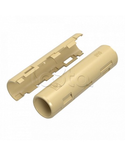 Муфта разборная d16 мм сосна (100шт/1200шт уп/кор) Промрукав (PR13.0425) в Стерлитамаке Повороты, муфты, тройники Pintop.ru