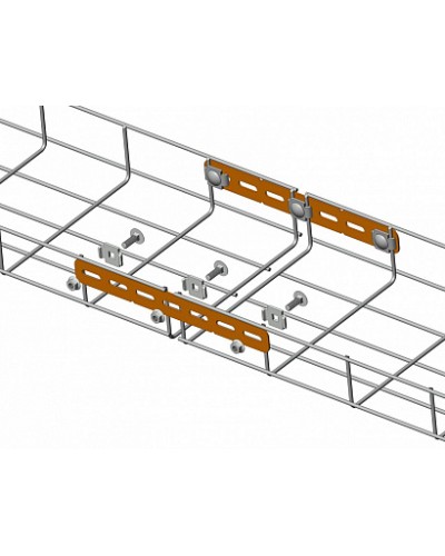 Пластина соединительная для проволочного лотка Промрукав (PR08.2282) в Стерлитамаке Аксессуары для лотков Pintop.ru