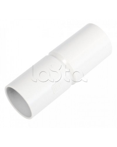 Патрубок-муфта белая д40 (20шт/220шт уп/кор) Промрукав (PR.01740б) в Стерлитамаке Повороты, муфты, тройники Pintop.ru