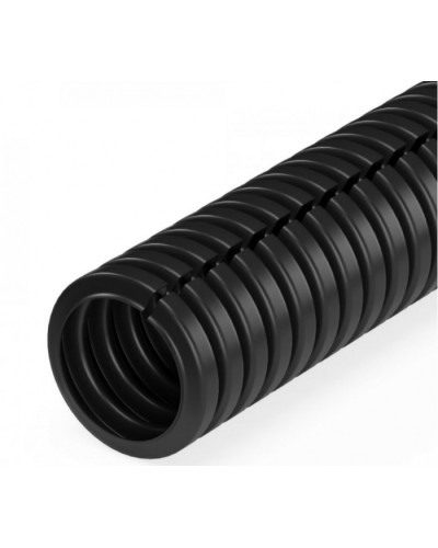 Труба гофрированная ПП лёгкая 350 Н безгалогенная (HF) разрезная черная д16 (25м/уп) Промрукав (PR02.0244) в Стерлитамаке Труба гофрированная Pintop.ru