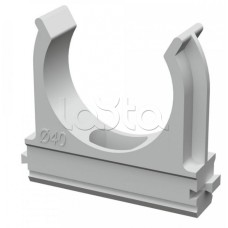 Крепеж-клипса для труб АБС-пластик в п/э д40 (15шт/300шт уп/кор) Промрукав (PR.02640)