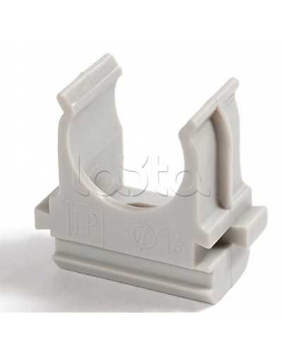 Крепеж-клипса для труб АБС-пластик в карт д16 (200шт/2000шт уп/кор) Промрукав (PR.0616) в Стерлитамаке Держатели, клипсы, скобы Pintop.ru