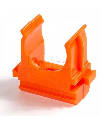 Крепёж-клипса для труб АБС-пластик оранжевая д16 в малой упаковке (10шт/1000шт уп/кор) Промрукав (PR13.0066) в Стерлитамаке Держатели, клипсы, скобы Pintop.ru