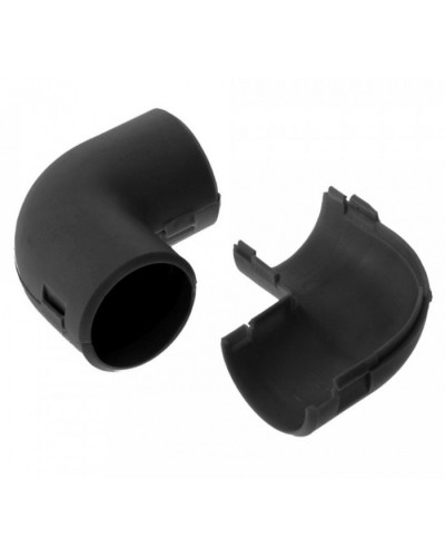 Соединитель угловой разборный черный д20 (50шт/800шт уп/кор) Промрукав (PR13.0192) в Стерлитамаке Повороты, муфты, тройники Pintop.ru