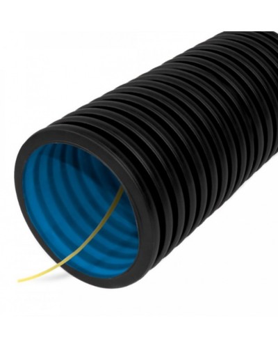 Труба гофрированная двустенная ПНД гибкая тип 450 (SN12) с/з черная д90 (50м/уп) Промрукав (PR15.0143) в Стерлитамаке Труба гофрированная Pintop.ru