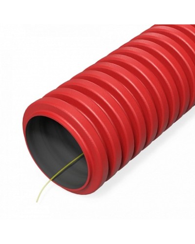Труба гофрированная двустенная ПНД гибкая тип 450 (SN34) с/з красная d32 мм (20м/уп) Промрукав (PR15.0266) в Стерлитамаке Труба гофрированная Pintop.ru
