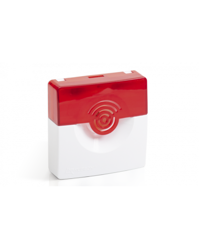 Оповещатель светозвуковой Рубеж ОПОП 124-7 24В (корпус красный) в Стерлитамаке Оповещатели Pintop.ru