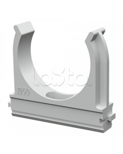 Крепеж-клипса для труб АБС-пластик в карт д50 (20шт/200шт уп/кор) Промрукав (PR.0650) в Стерлитамаке Держатели, клипсы, скобы Pintop.ru