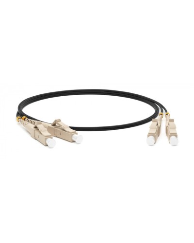 Патч-корд волоконно-оптический (шнур) MM 50/125, FC-LC, 2.0 мм, duplex, LSZH, 2 м Hyperline FC-D2-50-FC/PR-LC/PR-H-2M-LSZH-BK в Стерлитамаке Патч-корды оптические Pintop.ru