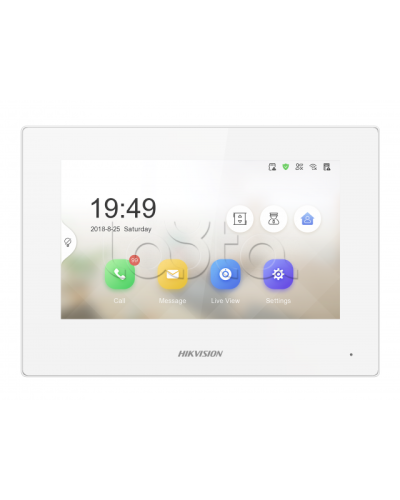 IP видеодомофон сенсорный Hikvision DS-KH6320-LE1/White(B) в Стерлитамаке Абонентские IP устройства Pintop.ru