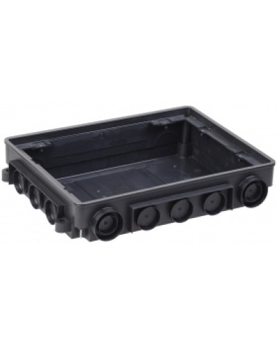 IEK Коробка напольная ONFLOOR 12 модулей (KNU-12-PA-9011) в Стерлитамаке Аксессуары для кабель-канала Pintop.ru