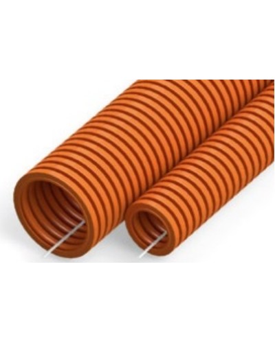 Труба гофрированная ПНД тяжёлая 750 Н безгалогенная (HF) оранжевая с/з д63 (15 м/360 м уп/пал) Промрукав (PR02.0213) в Стерлитамаке Труба гофрированная Pintop.ru