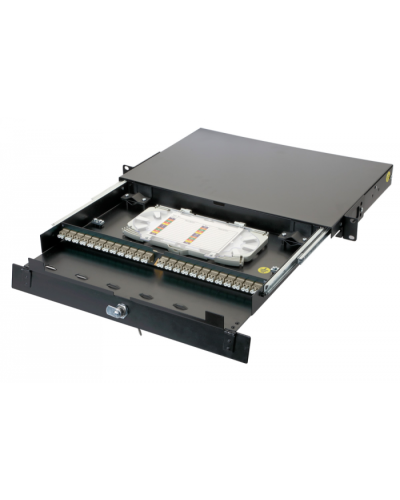 Оптическая панель серии 47D-24, 19 1U 16 дуплекс LC адаптеров, OM2 Eurolan (47D-24-20-2L-16-11BL) в Стерлитамаке Кросс оптический Pintop.ru