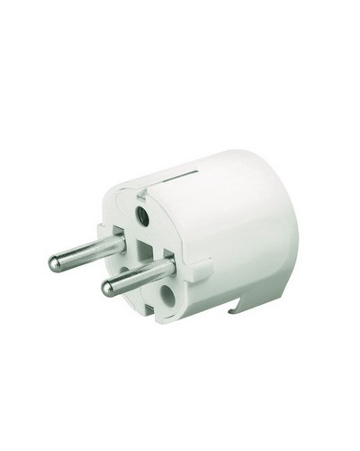 Вилка кабельная, бытовая с боковым вводом кабеля. Черная. IP20 16А 2P+E 230В DKC DIS13083N в Стерлитамаке Аксессуары для стоек и шкафов Pintop.ru